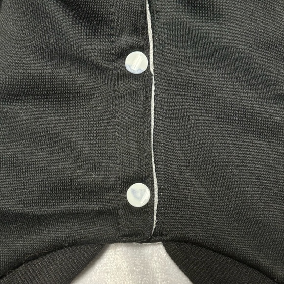 Black White Small Breed Dog Warm Winter Hooded Sweatshirt Sweater Coat Jacket M - Picture 4 of 5